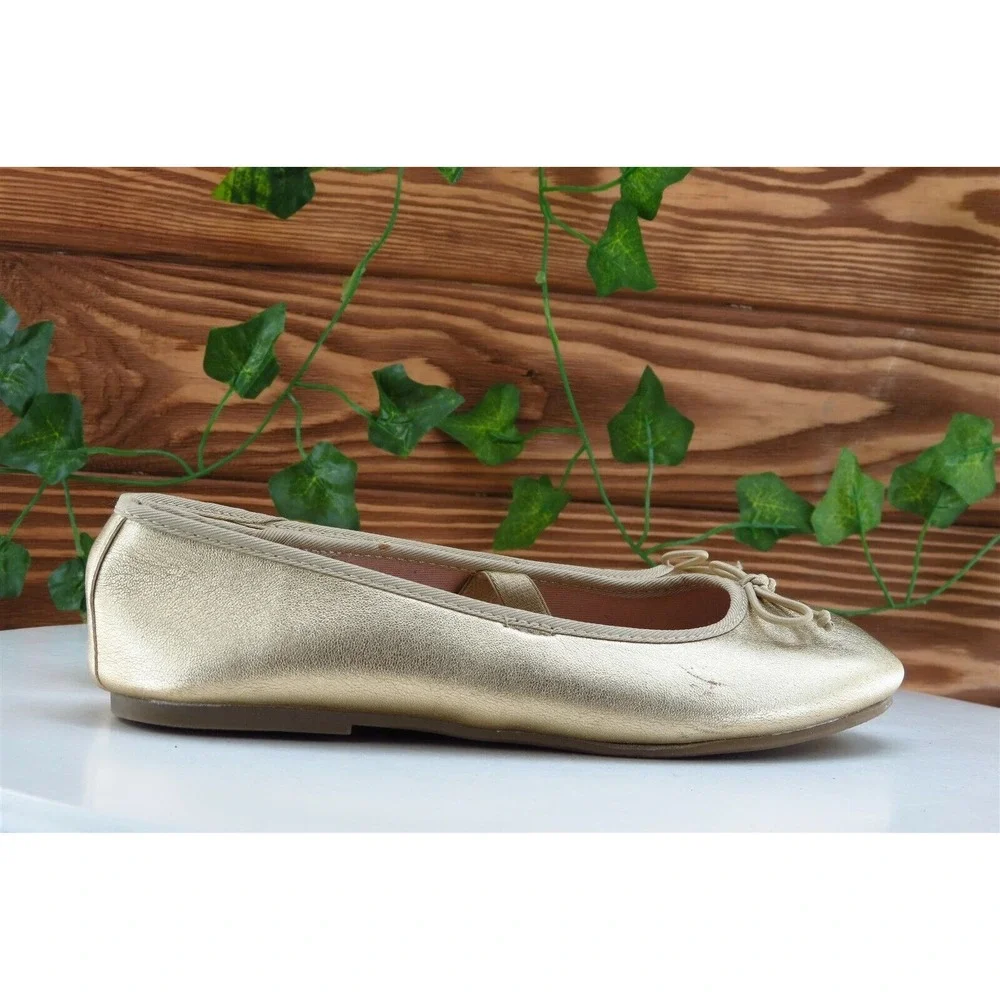 Wonder Nation Youth Girls Shoes Size‎ 1 M Gold Mary Jane Synthetic